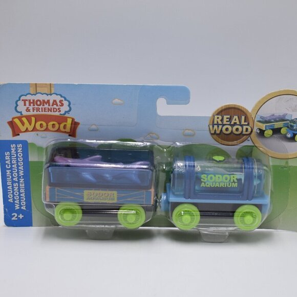 Aquarium Cars Hammerhead Sting Ray Tanker Sodor Aquarium Thomas & Friends Wood - Picture 1 of 12